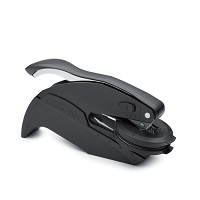 Trodat Desk Embossing Seal 1-3/4" Diameter, Black or Chrome