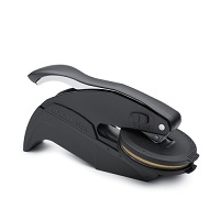 Trodat Desk Embossing Seal 2" Diameter, Black or Chrome